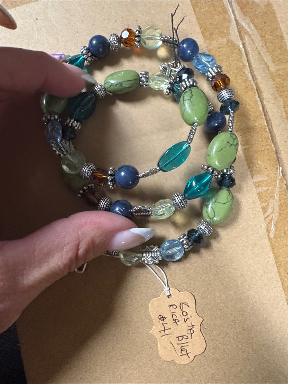 Multicolor Beaded Women's Wrap Around Bracelet - Premier Designs